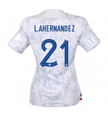 France Lucas Hernandez #21 Replica Away Stadium Shirt for Women World Cup 2022 Short Sleeve